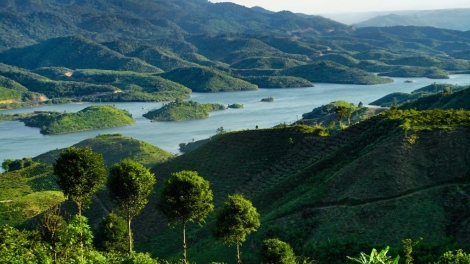 Sông Đăk Krông mùa xuân về