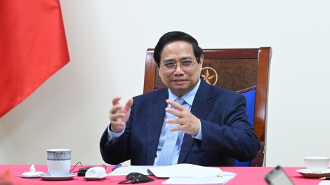 Thủ tướng Cíñ phủ ồng Phạm Minh Chính cri bơyai tàm điện thọai mờ Thủ tướng mờ kung là Ƀộ trưởng Ƀộ Cribơyai broă mờ lơgar ndai lơgar Qatar 