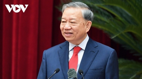 PA ZÊNG CR'LIÊNG P'RÁ ÂNG TỔNG BÍ THƯ TÔ LÂM ĐHỊ BÊL TƠƠP BHRỢ HỘI NGHỊ TRUNG ƯƠNG G'LUH 2