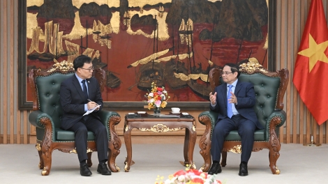 Thủ tướng Phạm Minh Chính sơng pơma dơnuh hăm Bơngai tang măt ăn Hàn Quốc tơ̆ Việt Nam