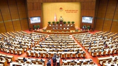 Quốc hội rƀŭn nchră lĕ rngôch tâm nchră mpeh 4 nău nchrăp kan Nghị quyết