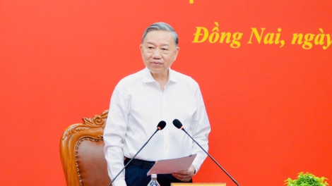 	Tổng Bí thư, Kơdră teh đak bơ̆n Tô Lâm năm akŏm lêh tơbang pơjing pơlei tơm Đồng Nai pơkăp lơ̆m Trung ương 