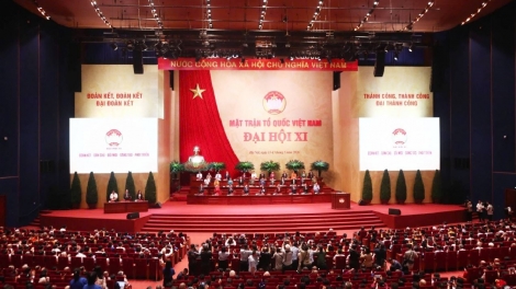 Sơn đờm mut lơh Pơrjum dờng cau ala mat gùt lơgar Mặt trận Dà lơgar Việt Nam dơ̆ XI