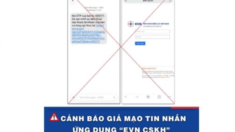 EVN phún búa chaoz đuaz miền xiang can tin nhắn OTP chaz