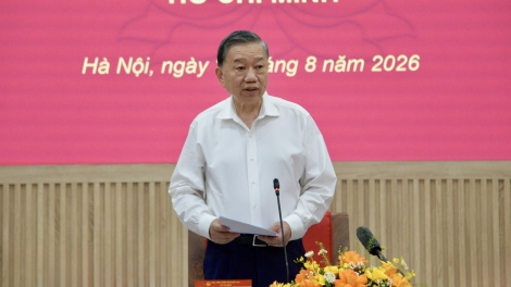  Khua gĭt gai Đảng, Khua lăn čar Tô Lâm mă bruă hŏng Sang hră ksiêm hriăm bruă kđi čar ala čar Hồ Chí Minh 