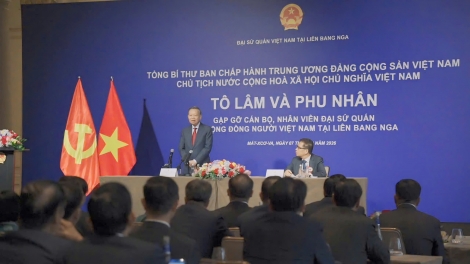Khua git gai Ping gah, Khua mir sir ơi Tô Lâm bưp ƀing apăn bruă amăng Sang anih jưh hăng mơnuih ƀôn sang Việt Nam ƀơi dêh čar Nga 