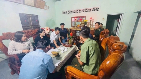 Vận động các hộ dân vùng thiên tai ở Phù Mỹ Bắc di dời đến nơi ở mới