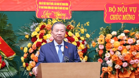 Tổng Bí thư, Kruanh dak Tô Lâm rƀŏng trong pah kan  bâh mpôl kan tă kan Công an