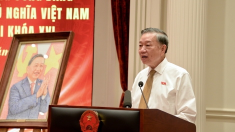 Tổng Bí thư, Kruanh dak Tô Lâm mâp măt bu ur ntoh măt Quốc hội khóa XVI.