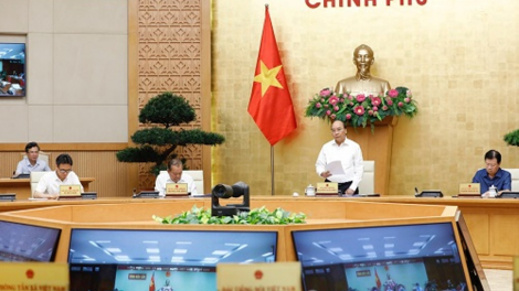 Thủ tướng Te\h đak pơm tơm hop ako\m găh tang găn COVID-19