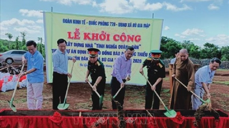 Kapul Kinh tế - Quốc phòng 778 pambuak haong huyện Bù Gia Mập (Bình Phước) hu peih bruk padang ngak gilac 11 baoh sang "Tình nghĩa quân - dân".