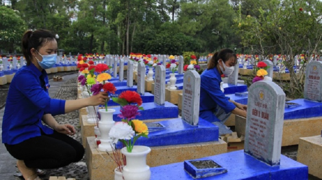 Pahadar 74 thun harei Thương binh - Liệt sỹ (27/7/1947 - 27/7/2021), melam ​27/6, Tỉnh Đoàn Quảng Trị peih bruk truac din pahadar di mblang taneh kubo Liệt sỹ pakat negar Trường Sơn