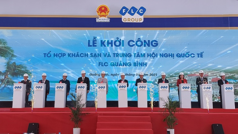 Kapul FLC pambuak haong UBND tỉnh Quảng Bình bahrau peih bruk padang ngak hotel song pasak nyaom biai pakat dunya di xã Hải Ninh, huyện Quảng Ninh.