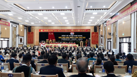 Tơơp bhrợ Đại hội Đại biểu Đảng bộ chr’hoong Nam Giang g’luh XX Nhiệm kỳ 2020-2025