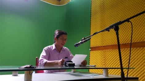 Xa nưl loa phường cóh Hội An đh’rứah ting zêl cha groong pr’lúh Covid-19