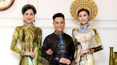 Đong bhrợ t’váih Nhật Dũng cher đoọng 20 bộ áo dài lâng 200 hình ảnh bộ sưu tập áo dài đoọng ha Bảo tàng Pân đil Nam bộ