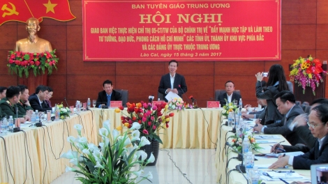 Giao ban xơợng bhrợ cơnh Chỉ thị 05 âng Bộ Chính trị đhị zr’lụ đắh Bắc