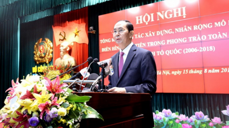 Chủ tịch k’tiếc k’ruung Trần Đại Quang tước pấh Hội nghị manuýh zay ta béch cóh bh’rợ Pazêng đhanuôr zư lêy rau têêm ngăn âng k’tiếc k’ruung