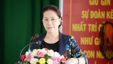 Chủ tịch Quốc hội lum prá lâng đha nuôr đhị quận Cái Răng, TP Cần Thơ