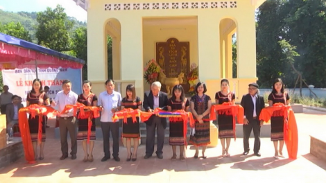 Khánh thành Bia c’cir lịch sử Ban cán sự miền Tây Quảng Nam
