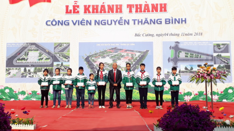 Lào Cai: Khánh thành công viên đơơng pr’đợc anh hùng liệt sĩ Nguyễn Thăng Bình