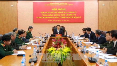 Phó Thủ tướng Vũ Đức Đam pấh Hội nghị trực tuyến sơ kết xơợng bhrợ Đề án chơớc lêy k’rong tập n’hang liệt sĩ