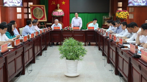 Trưởng Ban tổ chức Trung ương Phạm Minh Chính pa bhrợ lâng tỉnh Sóc Trăng
