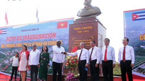 Khánh thành Công viên Fidel, c’léh pr’dzoọng âng pr’ắt bh’rợ zr’ziêng âng CuBa lâng Việt Nam