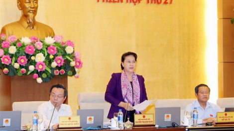 Pr’lứch g’lúh pr’họp 27 Ủy ban Thường vụ Quốc hội