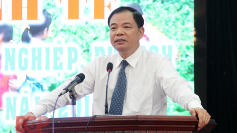 Bộ trưởng Nguyễn Xuân Cường: Bắc Giang bhrợ têng rau pr’đợơ liêm buôn, pa dưr bh’nơơn chr’noh vêy chr’năp lalay