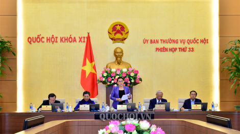 T’ngay bhrợ bhiệc tr’nơợp pr’họp g’lúh 33 Ủy ban Thường vụ Quốc hội