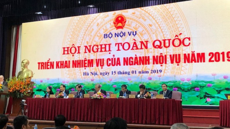 Phó Thủ tướng Trương Hoà Bình tước pấh Hội nghị prang k’tiếc k’ruung bhrợ têng bh’rợ tr’nêng ngành Nội vụ c’moo 2019