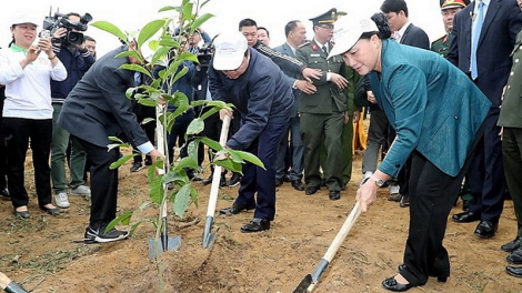 Chủ tịch Quốc hội pấh g’lúh t’đang moon xơợng bhrợ Tết choh n’loong đhị Hòa Bình