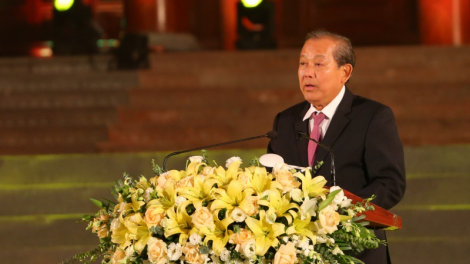 Phó Thủ tướng Trương Hoà Bình pấh xa nay bh’rợ hay k’noọ 60 liệt sĩ đha đhâm c’moor xung phong tỉnh Bắc Thái