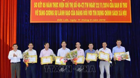 Đắk Lắk: Dưr váih liêm choom xang 5 c’moo bhrợ têng chỉ thị số 40 âng Ban bí thư Trung ương Đảng