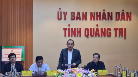 Phó Thủ tướng Thường trực Trương Hoà Bình lưm lâng cher đoọng hun pr’hêl ha đhanuôr zr’lụ túh bhlong Quảng Trị
