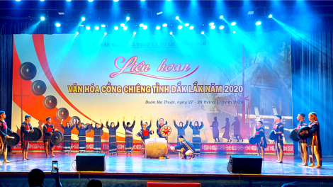 Tơơp bhrợ Liên hoan văn hóa chiing goong tỉnh Đăk Lăk