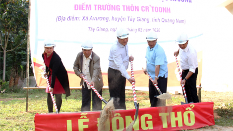 K’nặ 1 tỷ đồng zên xây phòng học đoọng ha học sinh Cơ Tu