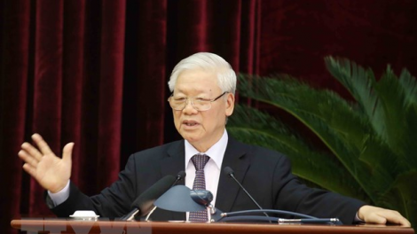 P’căh xa nay prá xay coh x’rịa âng Hội nghị Trung ương 13 âng Tổng Bí thư, Chủ tịch k’tiêc k’ruung Nguyễn Phú Trọng