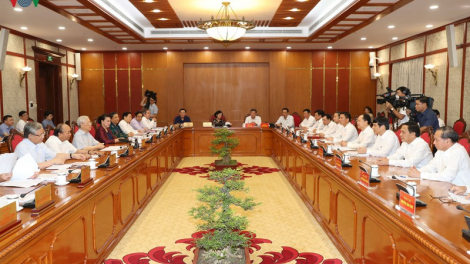 Tổng Bí thư, Chủ tịch k’tiêc k’ruung Nguyễn Phú Trọng bhrợ bhiệc lâng Thường vụ Tỉnh uỷ Thanh Hoá