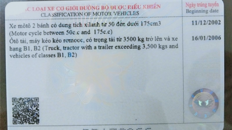 Tơợ t’ngay 1/6, bha ar đoọng phép k’đhơợng pa xiêr xe đoọng t’mêê vêy ta in mã bơr n’đăh (QR)