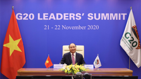 Thủ tướng Chính phủ Nguyễn Xuân Phúc k’đươi moon G20 zup zooi zên bạc, công nghệ đoọng ha pêê k’tiếc k’ruung xoọc ha dưr
