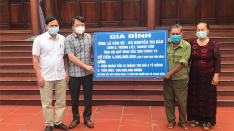 Hải Dương: Mưy pr’loọng đhanuôr zooi zúp k’noọ 4,5 tỷ đồng đoọng ha Quỹ vaccine zêl cha groong Covid-19