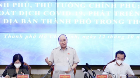 Chủ tịch k’tiêc k’ruung Nguyễn Xuân Phúc: TP.HCM choom vêy bh’rợ xa nay xooc mơ đhêệng đoọng bhrợ t’vaih pr’đơợ ha tr’mông tr’meh dưr k’rơ