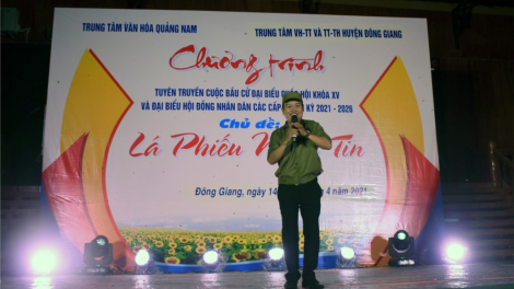 Quảng Nam: Xay truih bh’rợ p’too moon bầu cử coh sân khấu