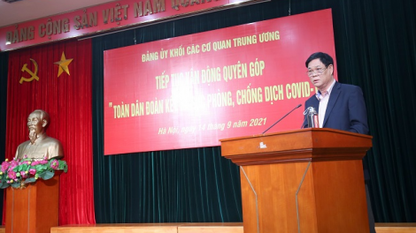 Đảng uỷ Khối apêê cơ quan Trung ương chroi đoọng zâl cha groong Covid-19