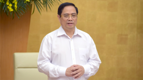 Thủ tướng Chính phủ Phạm Minh Chính k’đhơợng bhrợ pr’họp Chính phủ thường kỳ c’xêê 6