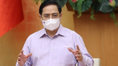 Thủ tướng k’đhơợng xay bh’rợ prá xay trực tuyến prang k’tiêc k’ruung xay moon bh’rợ zâl cha groong pr’luh cr’ăy Covid-19