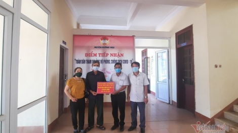 Dic điêl a nhi bhrợ ha rêê đhuôch đhị Quảng Trị cher đoọng 100 ức đồng đoọng ha zên zêl cha groong pr’luh Covid-19
