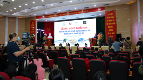 Chủ tịch nước Nguyễn Xuân Phúc pa gơi xa nay bh’rợ tươc Bhiêc bhan t’đang moon k’tiêc k’ruung xơợng bhrợ T’ngay Đac bha lang k’tiêc, T’ngay Khí tượng bha lang k’tiêc lâng Chiến dịch Giờ P’lêê k’tiêc c’moo 2022